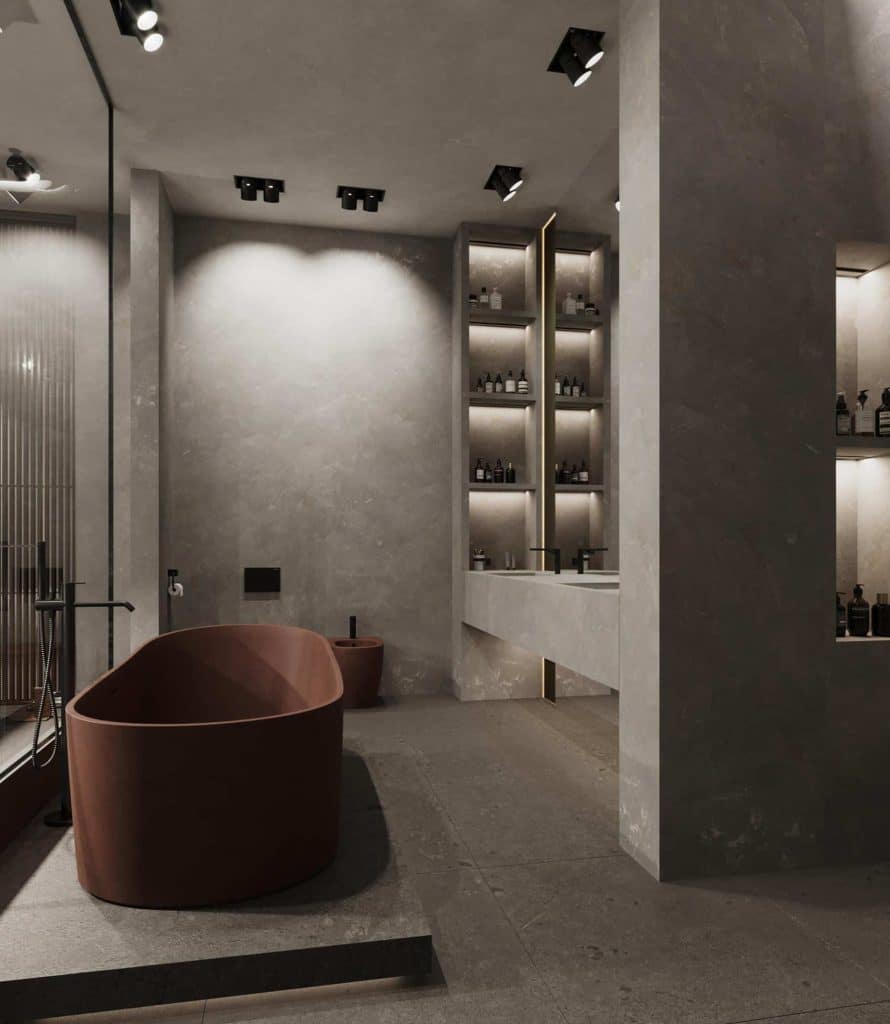 Virutell gestaltestes Badezimmer - Virtual Home Staging