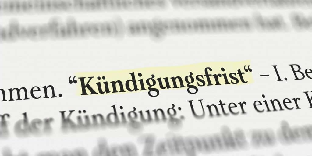 Kündigungsfristen für Mietverträge