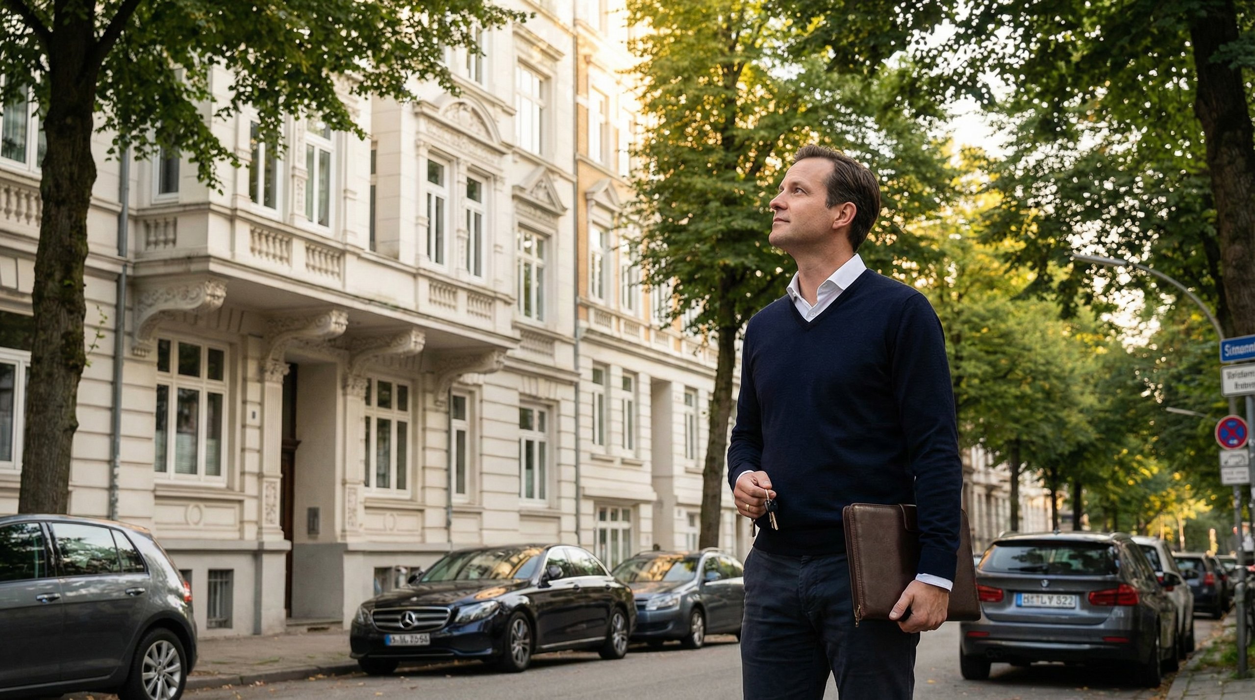 Stadtansicht mit Wohngebäuden